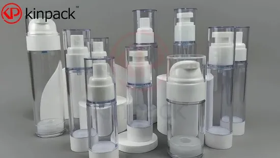15ml Plastic Packaging Cosmetic Airless Spray Cream Bottle by Kinpack