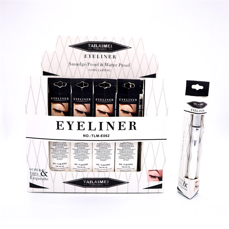 Tlm Hot Selling Super Exquisite Makeup Eyeliners Pen Long Lasting Eye Liner Pen Thin New Waterproof Black Eyeliner Liquid