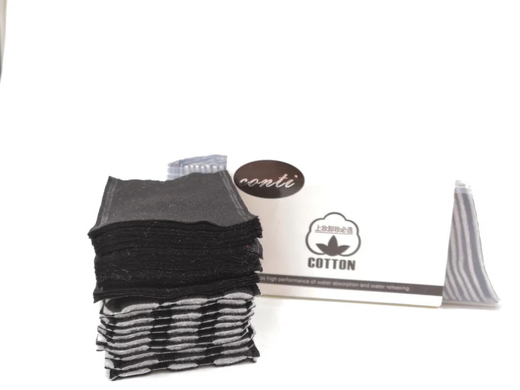 Wholesale Bamboo Charcoal Black Cosmetic Cotton Puff