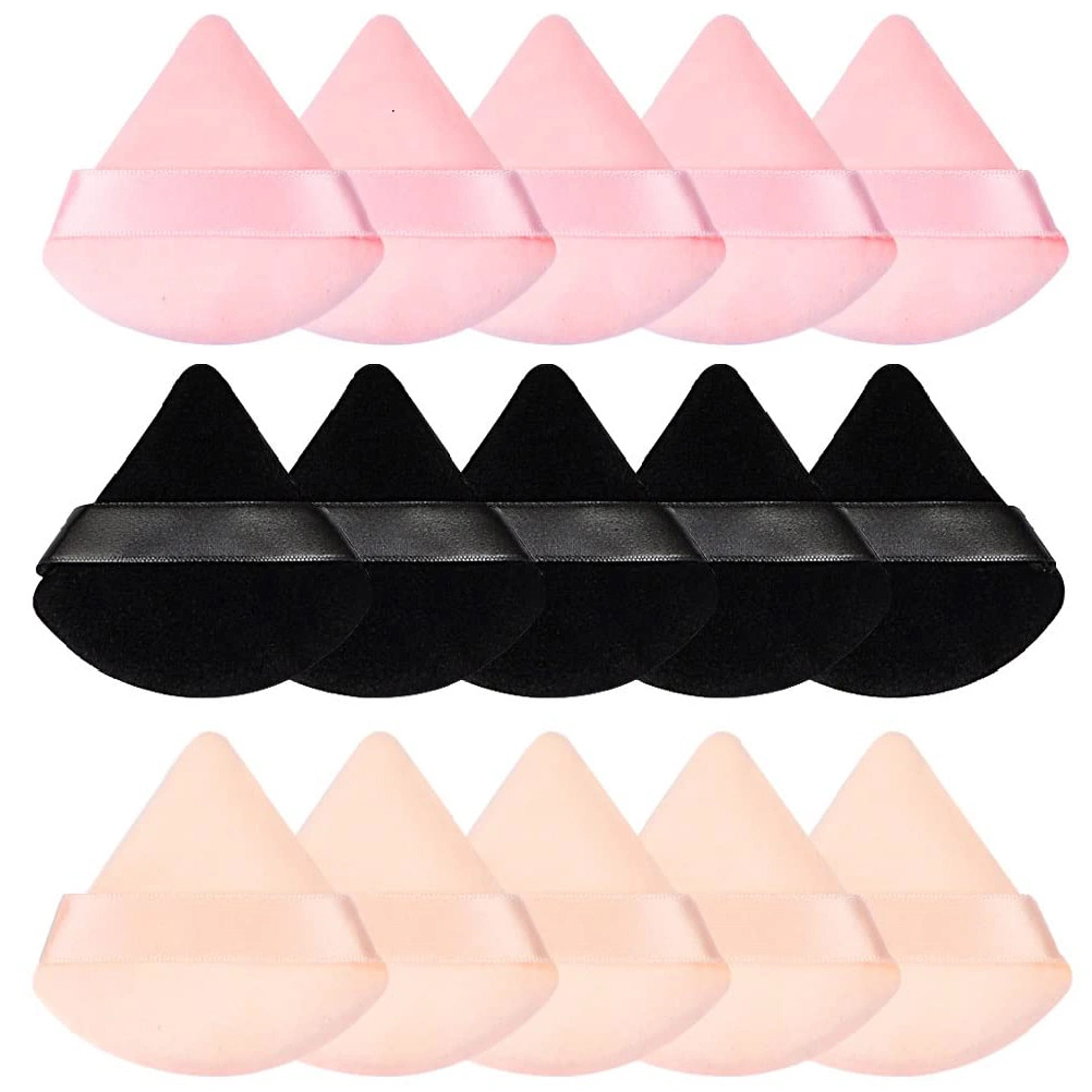 Powder Puff Triangle Makeup Puff Pure Cotton Powder for Loose Powder Body Cosmetic Foundation Sponge Makeup Tool